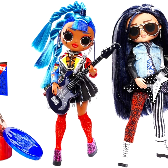 LOL SURPRISE O.M.G. RE-MIX: PUNK GRRRL AND ROCKER BOI (2 Dolls) - Picture 1 of 7
